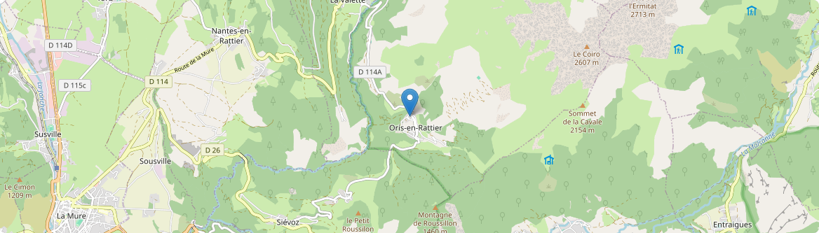 Oris-en-Rattier - Carte