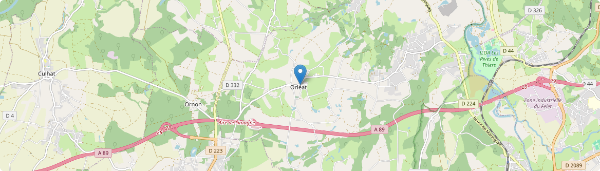 Orléat - Carte