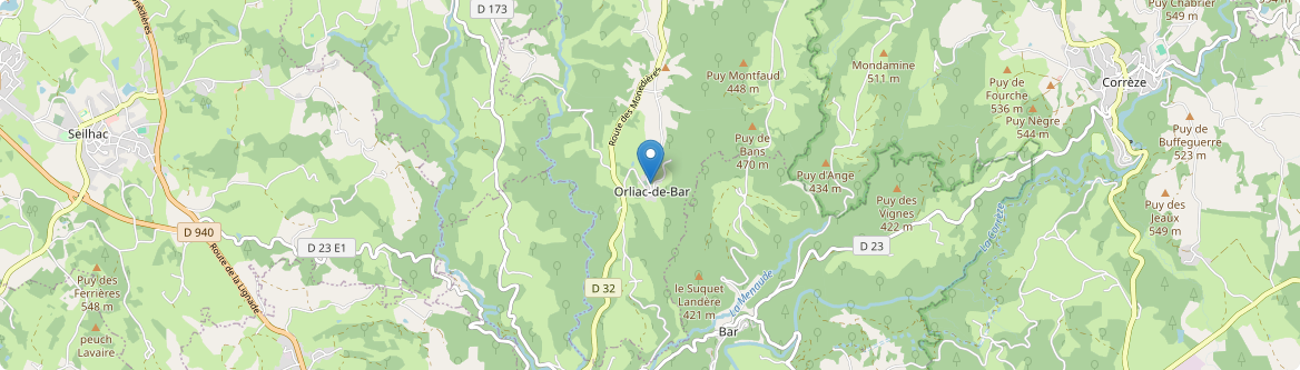 Orliac-de-Bar - Carte