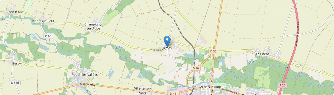 Ormes - Carte