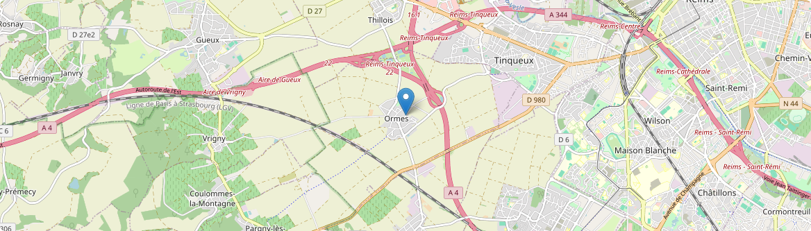 Ormes - Carte