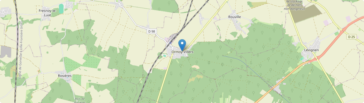 Ormoy-Villers - Carte