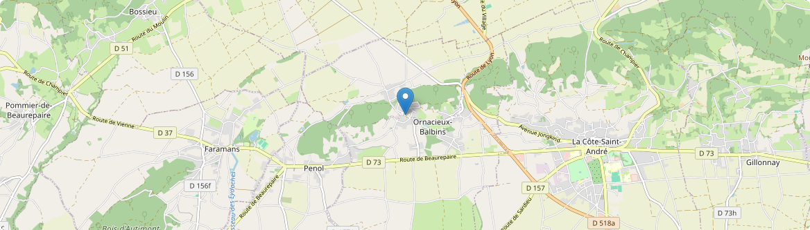 Ornacieux-Balbins - Carte