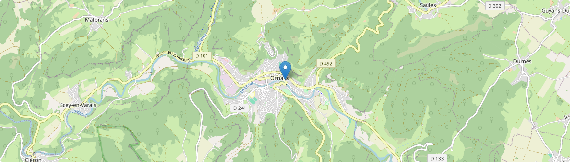 Ornans - Carte