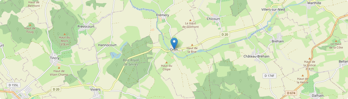 Oron - Carte