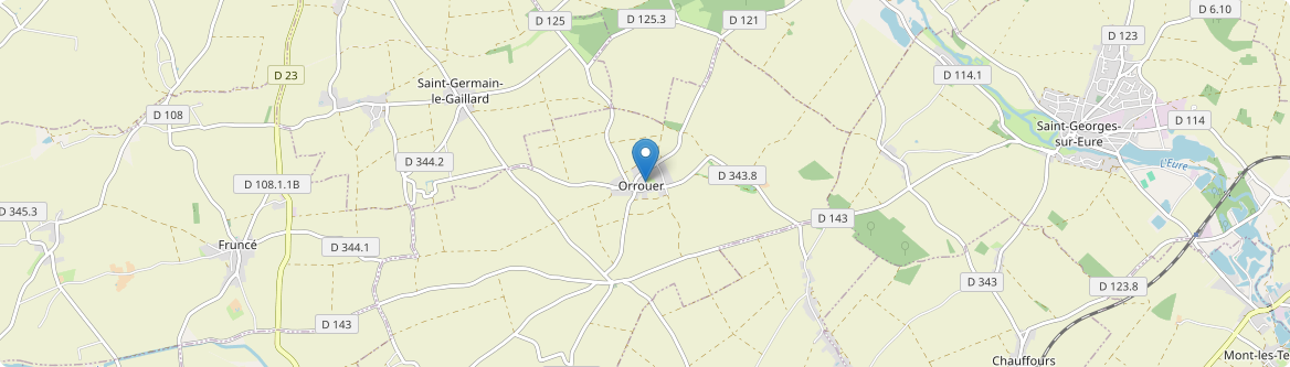 Orrouer - Carte