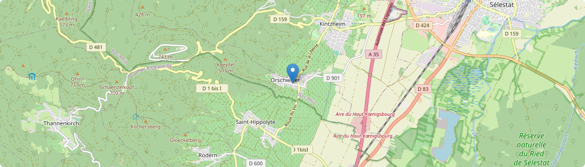 Orschwiller - Carte