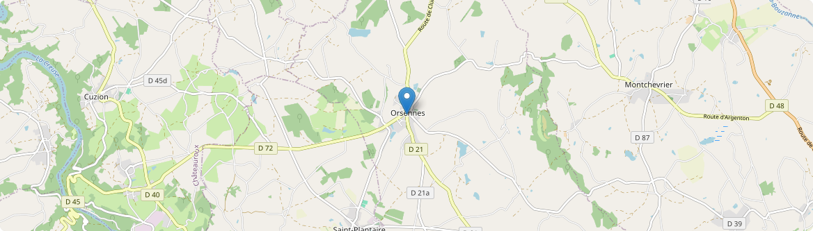 Orsennes - Carte