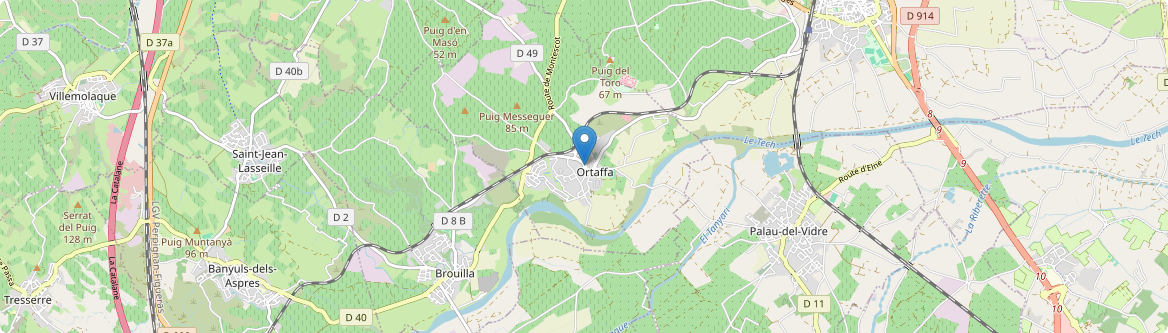 Ortaffa - Carte