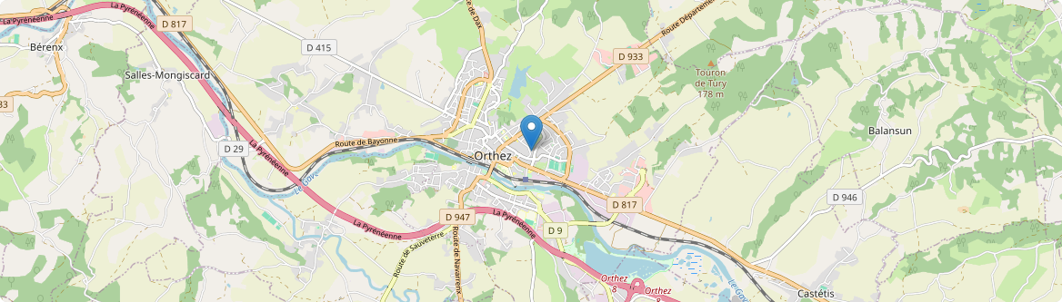 Orthez - Carte