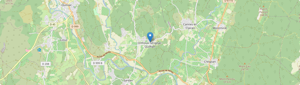 Orthoux-Sérignac-Quilhan - Carte