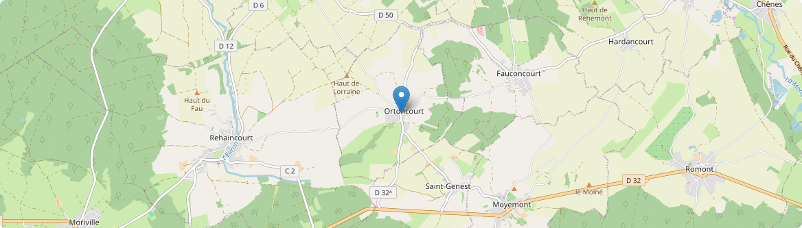 Ortoncourt - Carte