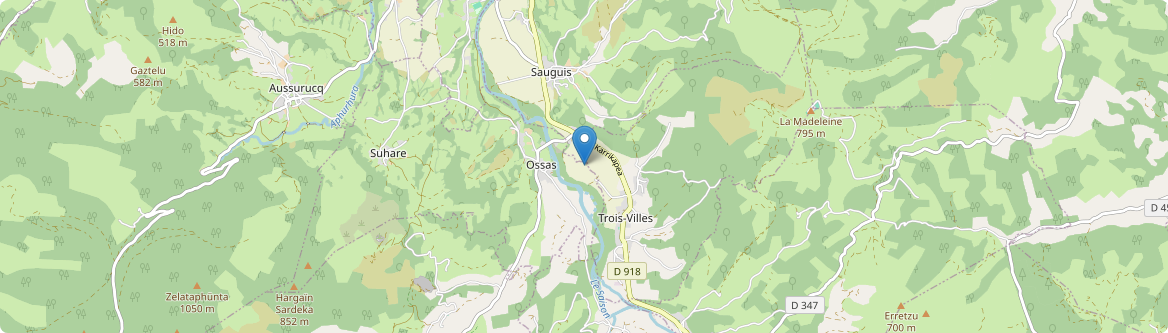 Ossas-Suhare - Carte