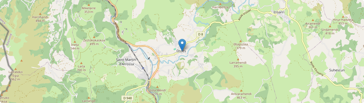 Ossès - Carte