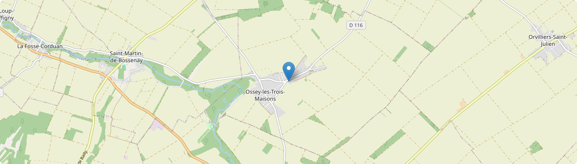 Ossey-les-Trois-Maisons - Carte