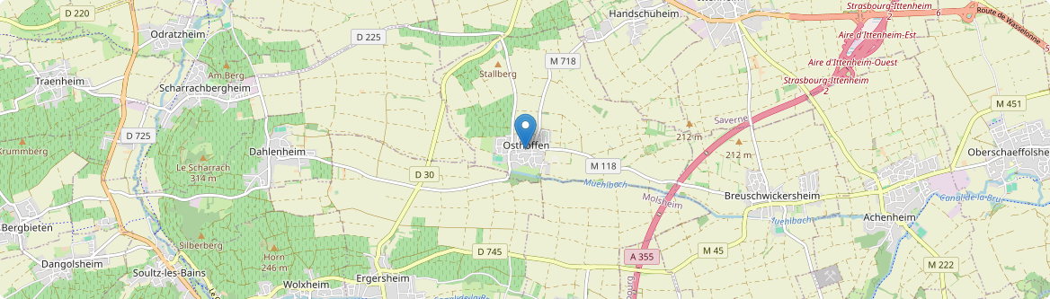 Osthoffen - Carte