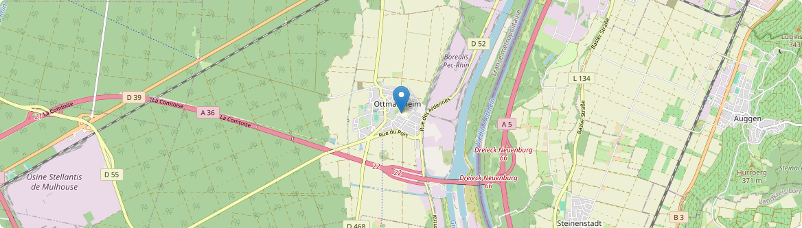 Ottmarsheim - Carte