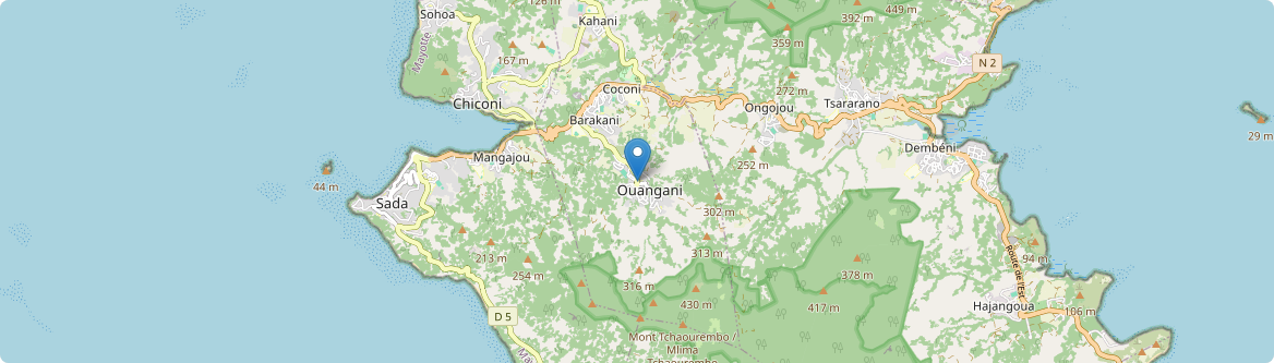 Ouangani - Carte