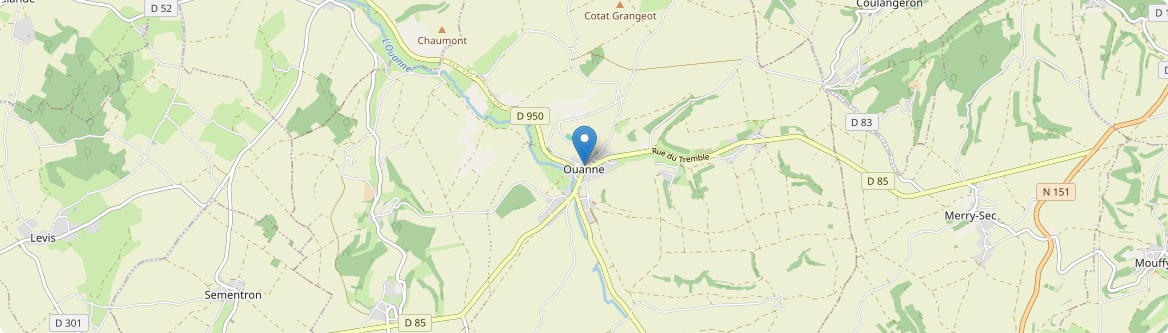 Ouanne - Carte