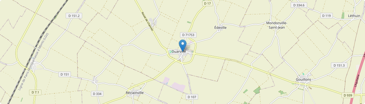 Ouarville - Carte