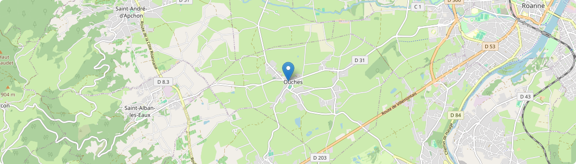 Ouches - Carte