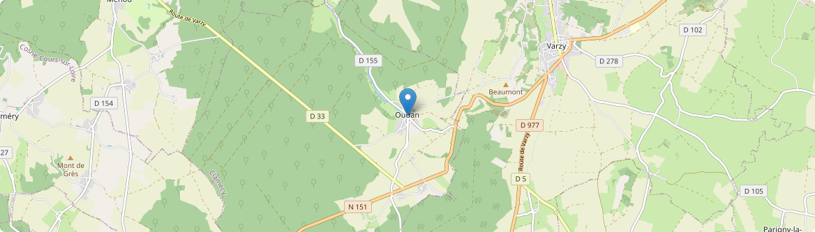 Oudan - Carte