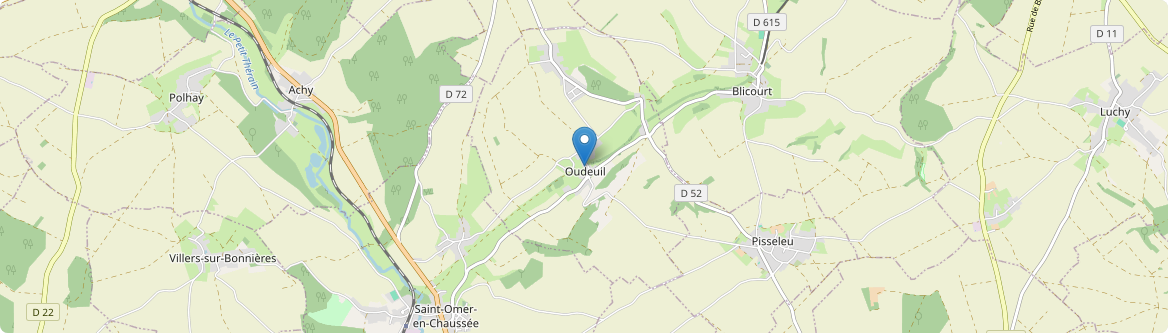 Oudeuil - Carte