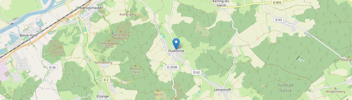Oudrenne - Carte