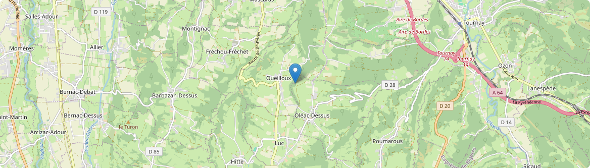Oueilloux - Carte