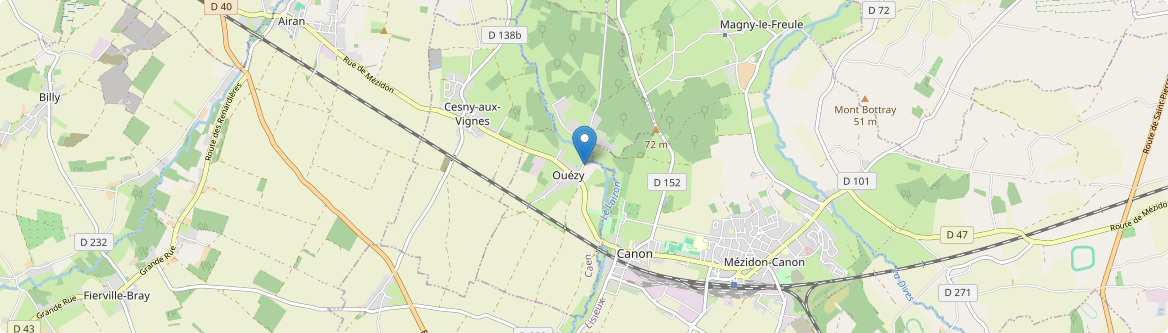 Ouézy - Carte
