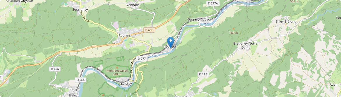 Ougney-Douvot - Carte