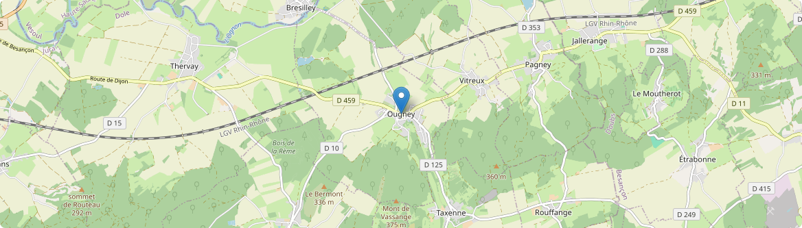 Ougney - Carte
