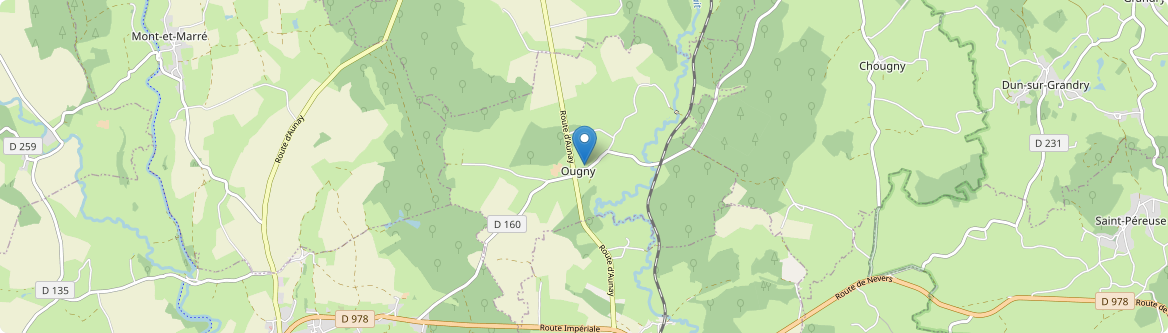 Ougny - Carte
