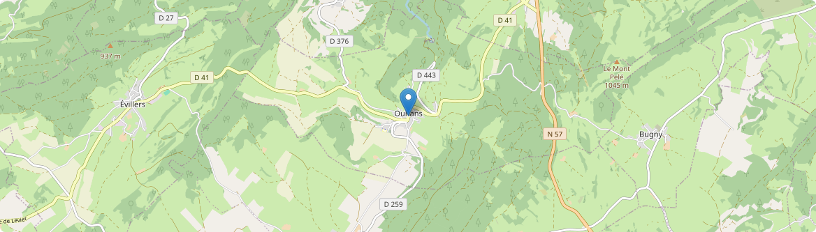Ouhans - Carte