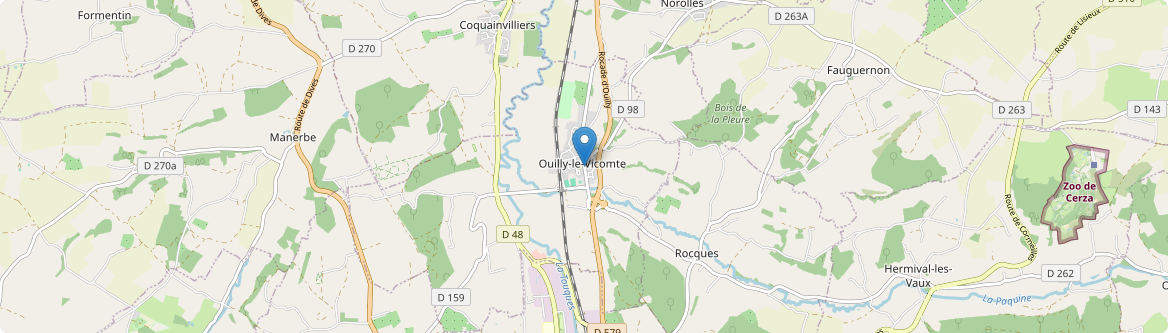Ouilly-le-Vicomte - Carte
