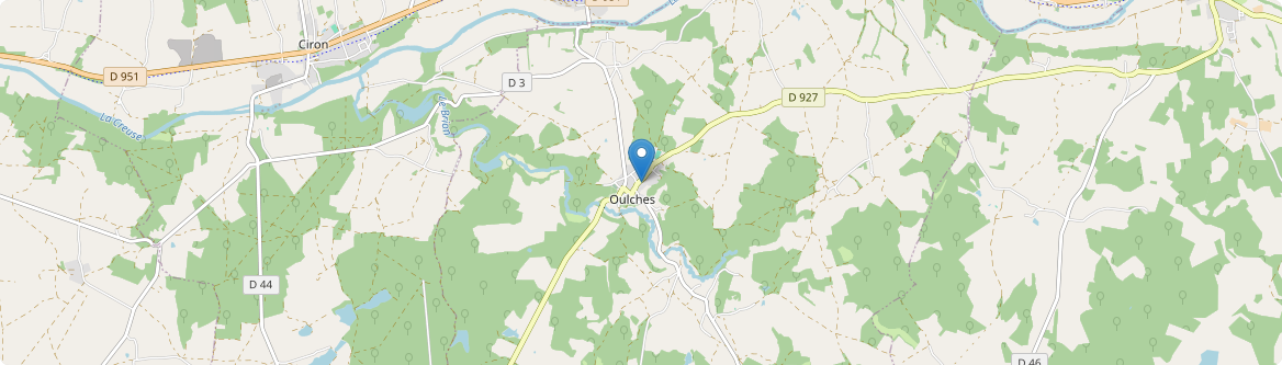 Oulches - Carte