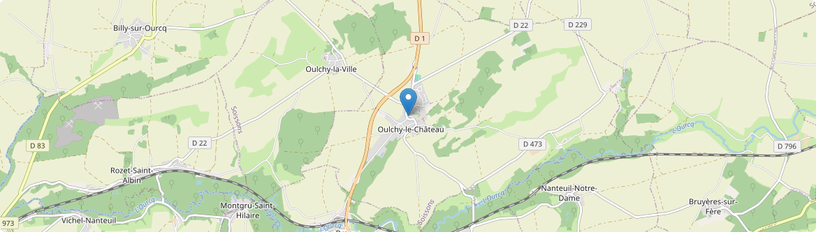 Oulchy-le-Château - Carte