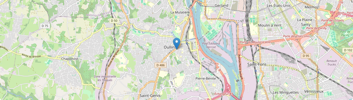 Oullins - Carte