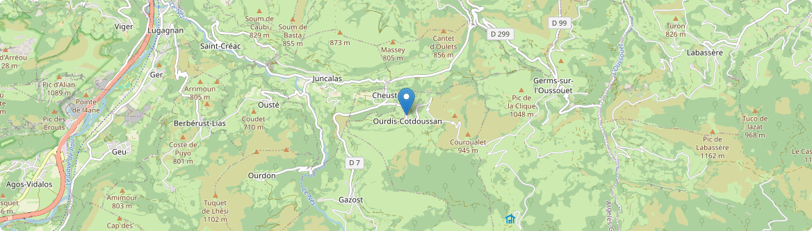 Ourdis-Cotdoussan - Carte