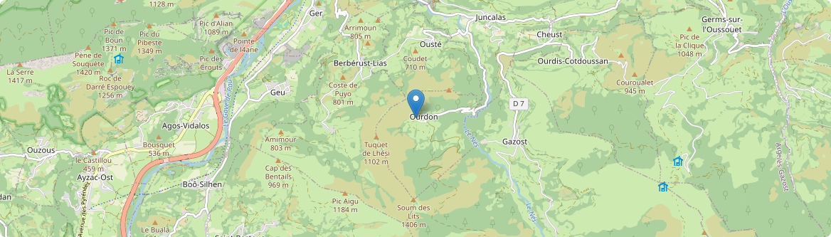 Ourdon - Carte