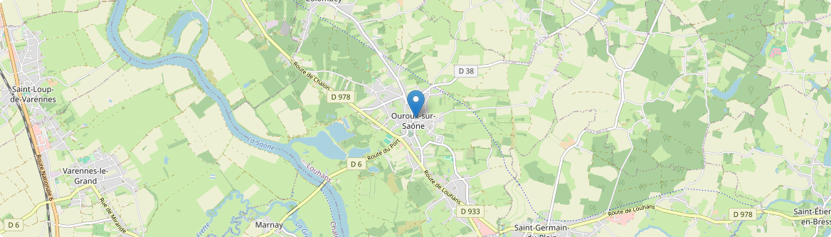 Ouroux-sur-Saône - Carte