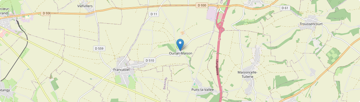 Oursel-Maison - Carte