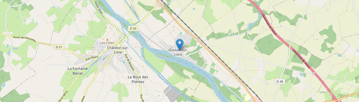 Ousson-sur-Loire - Carte
