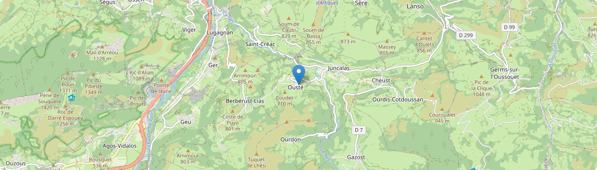 Ousté - Carte
