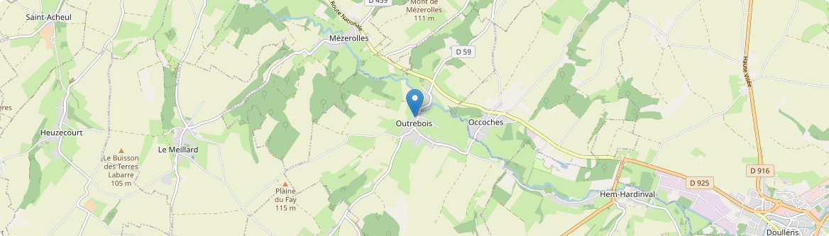 Outrebois - Carte