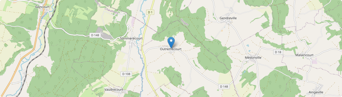 Outremécourt - Carte