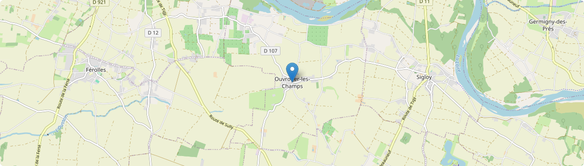 Ouvrouer-les-Champs - Carte