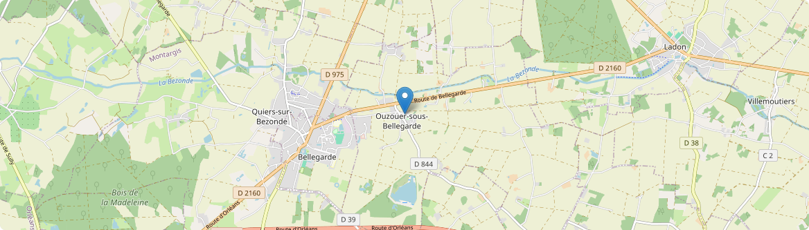 Ouzouer-sous-Bellegarde - Carte