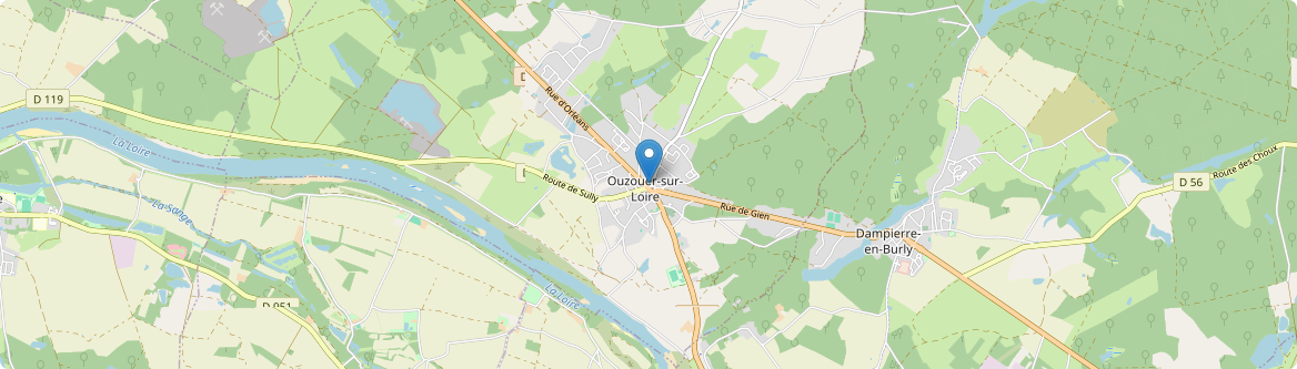 Ouzouer-sur-Loire - Carte