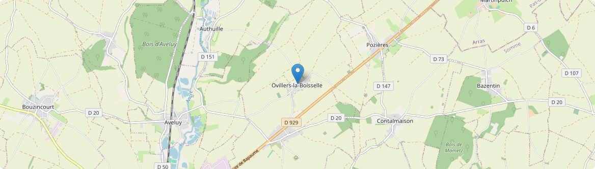 Ovillers-la-Boisselle - Carte